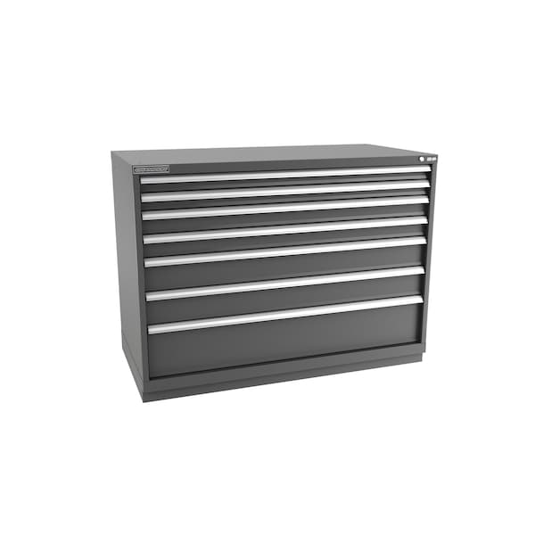 Champion Tool Storage Modular Drawer Cabinet, 7 Drawer, Dark Gray, Steel, 56-1/2 in W x 28-1/2 in D x 41-3/4 in H D18000701ILCFTB-DG - main